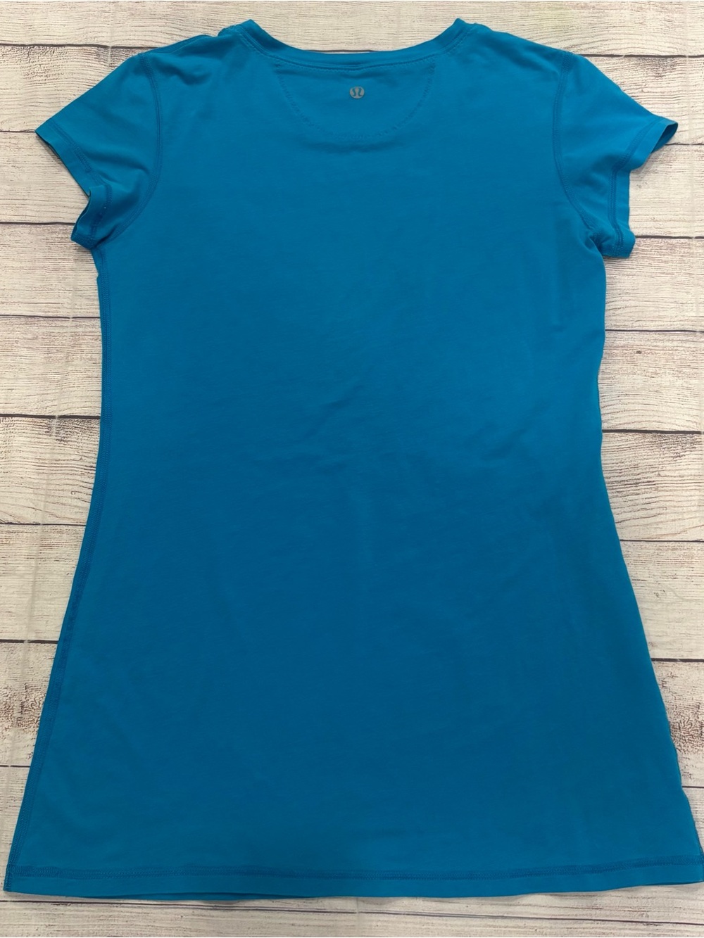 LULULEMON Short Sleeve Blue Tee Size 10
